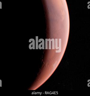 Illustrazione di Marte. Foto Stock