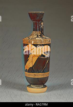 Attico Red-Figure Lekythos, attribuito al Pittore di Brygos (Greco (mansarda), attivo circa 490 - 470 a.C.), Atene, Grecia reinventato Foto Stock