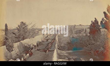 Street view, John Burke (British, attivo 1860 - 1870S), in Afghanistan, 1878 - 1879, albume silver stampa. Reinventato Foto Stock