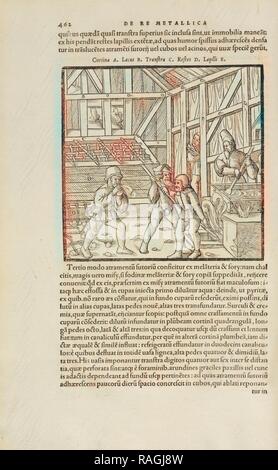 Pagina 462 Georgii Agricolae De re metallica: libri XII. Quibus officia, instrumenta, machinae, ac omnia deni, que, annuncio reinventato Foto Stock