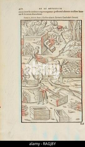 Pagina 460 Agricolae Georgii De re metallica: libri XII. Quibus officia, instrumenta, machinae, ac omnia deni, que, annuncio reinventato Foto Stock