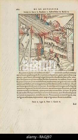 Pagina 282 Georgii Agricolae De re metallica: libri XII. Quibus officia, instrumenta, machinae, ac omnia deni, que, annuncio reinventato Foto Stock