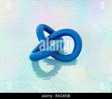 Nodo Trifoglio Illustrazione Un Nodo Di Matematica Come Ad Esempio Un Trifoglio E Definita Come Una