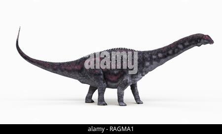 Illustrazione di un diamantinasaurus. Foto Stock