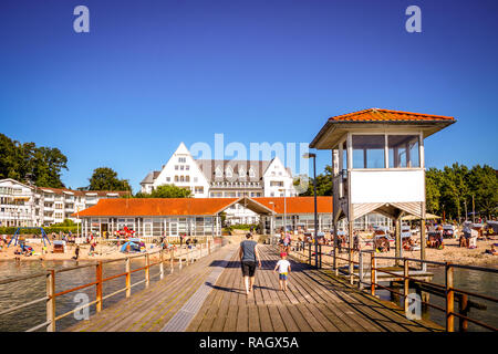 Spiaggia, Glücksburg, Germania Foto Stock