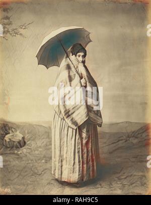 Donna turca, fotografia orientalista, anonimo, ca. 1870. Reinventato da Gibon. Arte Classica con un tocco di moderno reinventato Foto Stock