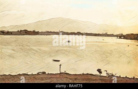 Java, Indonesia Bengadis Lago in Garut, anonimo, 1900 - 1920. Reinventato da Gibon. Arte Classica con un tocco di moderno reinventato Foto Stock