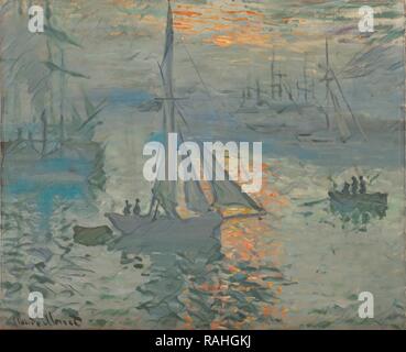 Sunrise (marine), Claude Monet (francese, 1840 - 1926), in Francia, in marzo o aprile 1873, olio su tela, 50,2 × 61 cm (19 3, reinventato Foto Stock