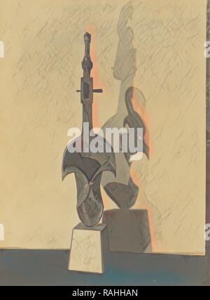 Africana di strumento musicale, Charles Sheeler (American, 1883 - 1965), New York New York, Stati Uniti, negativo 1917 reinventato Foto Stock