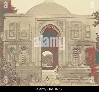 Santuario - Alai Darwaza, Kootub, Felice Beato (inglese, nato in Italia, 1832 - 1909), Delhi, India, 1858, albume argento reinventato Foto Stock