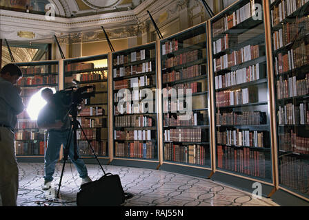 Thomas Jeffersonâ€™s raccolta libraria presso la Biblioteca del Congresso foto di Dennis Brack Foto Stock