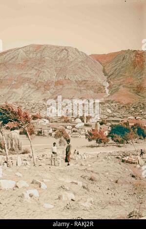 Antiochia e Mt. Silpius dall'occidente. 1898, Antiochia sull Oronte è un antica città greco-romana sulla costa orientale reinventato Foto Stock