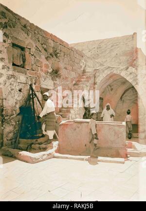 Jaffa. Casa di Simone il conciatore. 1898, Israele, Tel Aviv. Reinventato da Gibon. Arte Classica con un tocco di moderno reinventato Foto Stock