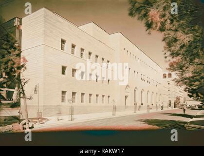 Nuovo post office 1934, Gerusalemme, Israele. Reinventato da Gibon. Arte Classica con un tocco di moderno reinventato Foto Stock