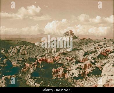 Monte Hermon e dintorni. Hermon. Il pittoresco paesaggio di montagna. 1920, Medio Oriente, Israele e/o la Palestina reinventato Foto Stock