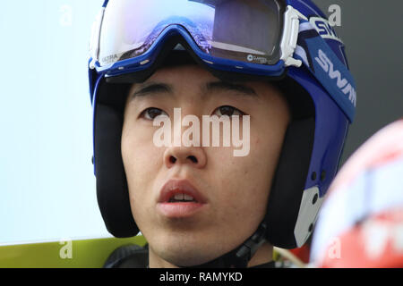 Innsbruck, Austria. 4 gennaio, 2019. Viessmann FIS Ski Jumping World Cup; Junshiro Kobayashi (JPN) Credito: Azione Sport Plus/Alamy Live News Foto Stock