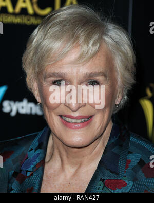 West Hollywood, California, Stati Uniti d'America. 4 gennaio, 2019. L'attrice Glenn Close arriva al 8° AACTA annuale (Australian Accademia di Cinema e Televisione arti) International Awards tenutosi a Skybar a Mondrian a Los Angeles il 4 gennaio 2019 in West Hollywood, Los Angeles, California, Stati Uniti. (Foto di Xavier COLLIN/Image Press Agency) Credito: Image Press Agency/Alamy Live News Foto Stock