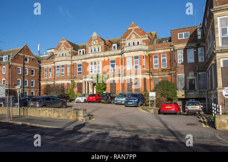 La Old Royal Victoria Hospital, Folkestone, Kent, Regno Unito. Foto Stock