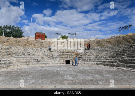 Anfiteatro, sito di scavo, Kourion, Cipro, Anfiteatro, Ausgrabungsstaette, Zypern Foto Stock