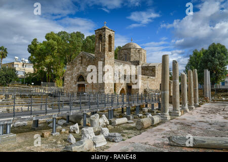 Chiesa di Agia Kiriaki Chrysopolitissa, Paphos, Cipro, Kirche, Zypen Foto Stock