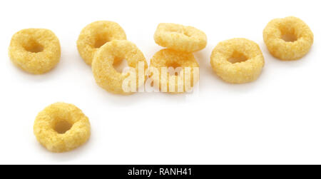 Anello di miele fiocchi una deliziosa e gli elementi nutritivi per la prima colazione Foto Stock