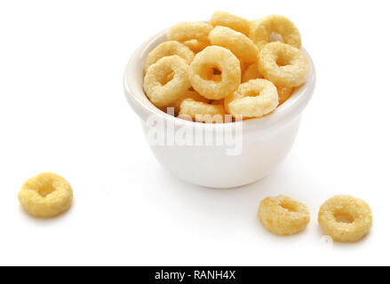 Anello di miele fiocchi una deliziosa e gli elementi nutritivi per la prima colazione Foto Stock