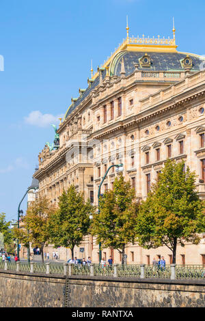 Teatro Nazionale di Praga Národní divadlo di Praga Repubblica Ceca Europa Foto Stock