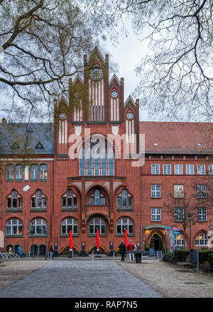 Berlino, Rathaus Köpenick. In mattoni rossi in stile gotico, Municipio di Hugo Kinzer e Hans Schütte costruito 1901-5. Edificio storico Foto Stock