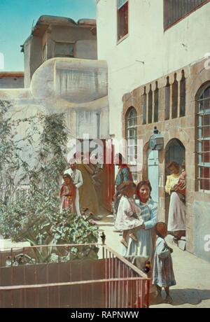 Damasco, Palmyra e Baalbek. Damasco, casa di Anania. Agisce 910. 1950, in Siria, a Damasco. Reinventato Foto Stock