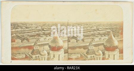 Moscou, il Cremlino, Russia, anonimo, 1850 - 1880. Reinventato da Gibon. Arte Classica con un tocco di moderno reinventato Foto Stock