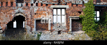 Il castello di Torksey dettaglio, Lincolnshire, Inghilterra (4) Foto Stock