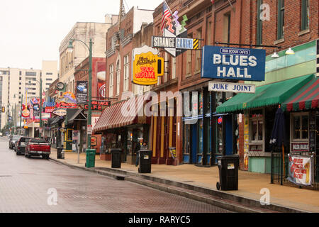 Aziende di Beale St. Entertainment Center a Memphis, Tennessee, USA Foto Stock