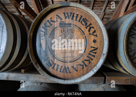 Nikka Yoichi distilleria di whisky in Hokkaido, Giappone Foto Stock