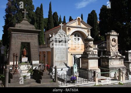 Roma - Aprile 9: Campo Verano cimitero sulla Aprile 9, 2012 in Roma. Essa esiste dal 1812 ed è uno dei cimiteri più grande in Italia. Foto Stock