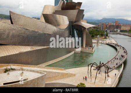 Il Guggenheim Museum Bilbao, Foto Stock