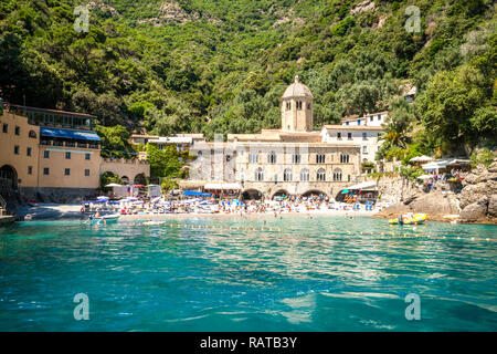 Abbazia di San Fruttuoso, Italia Foto Stock