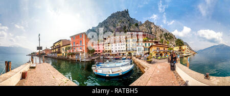 Limone sul Garda Lago di Garda, Italia Foto Stock