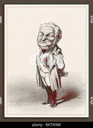 Honoré Daumier, Adolphe Thiers, francese, 1808 - 1879, 1848, litografia. Reinventato da Gibon. Arte Classica con un moderno reinventato Foto Stock