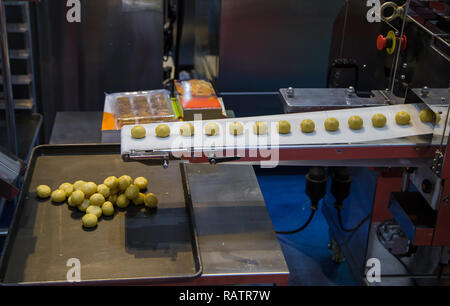 Divisore di impasto e rotonda palla di impasto rendendo la macchina Foto Stock