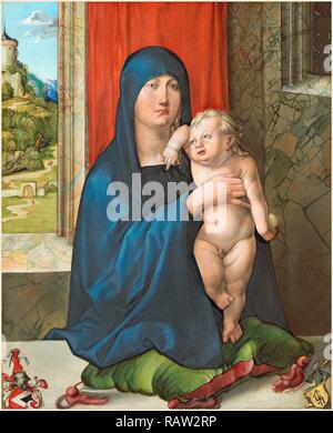 Albrecht Dürer, tedesco (1471-1528), la Madonna e il bambino [complementare], c. 1496-1499, olio su pannello. Reinventato Foto Stock