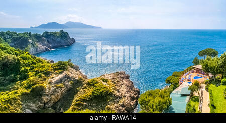Amalfi Coast View Capri Foto Stock