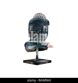 3D render di Budha scultura Foto Stock