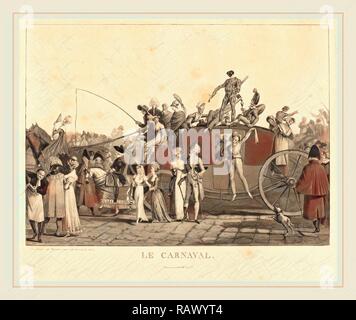 Debucourt Philibert-Louis, francese (1755-1832), Le Carnaval, 1810 acquatinta, attacco chimico, e il lavoro di roulette. Reinventato Foto Stock