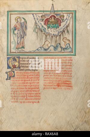 Il tempio di Dio con il tabernacolo nel cielo, sconosciuto, Londra (probabilmente), l'Inghilterra, l'Europa, circa 1255 - 1260 reinventato Foto Stock