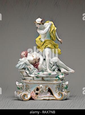 Il mercurio e Argo, prodotta in Ginori fabbrica di porcellana, italiano, attivo 1735 - presente, dopo i modelli da Giovanni reinventato Foto Stock