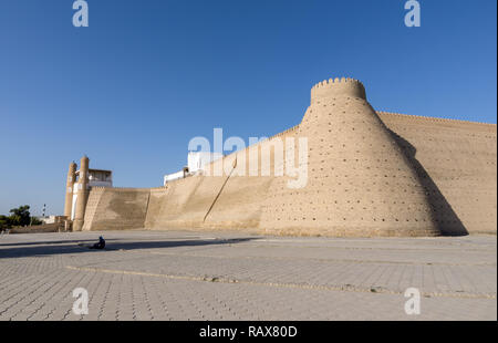 Ingresso alla fortezza Ark - Bukhara, Uzbekistan Foto Stock