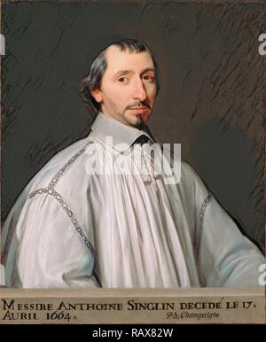 Antoine Singlin, Philippe de Champaigne, Francese, nato il Belgio, 1602 - 1674, circa 1646, olio su tela, senza cornice: 79.1 reinventato Foto Stock