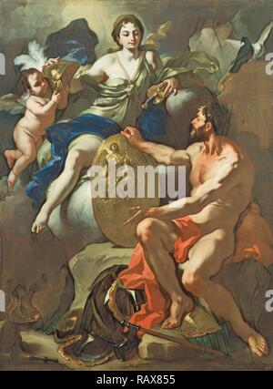 Venere nella fucina di Vulcano, Francesco Solimena, italiano (Napoletano), 1657 - 1747, 1704, olio su tela, senza cornice reinventato Foto Stock