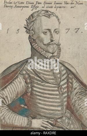 Ritratto di Jan van der Noot, Abraham De Bruyn, 1577. Reinventato da Gibon. Arte Classica con un tocco di moderno reinventato Foto Stock