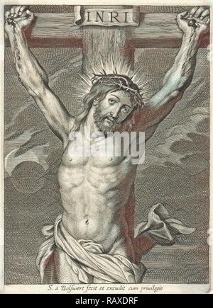 Cristo sulla croce e eclipse, Schelte Adamsz. Bolswert, Peter Paul Rubens, c. 1596 - c. 1659. Reinventato Foto Stock